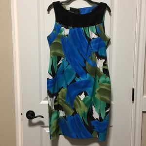 Watercolor print dress.